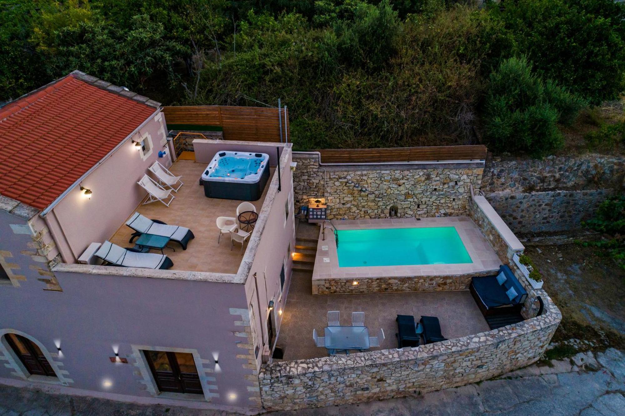 Olga'S Filoxenia - Villa Aladanos-Private Pool And Heated Jacuzzi Makhairoi Екстер'єр фото
