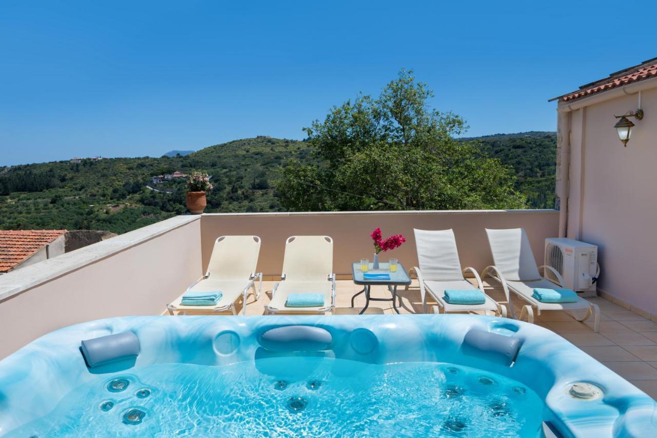 Olga'S Filoxenia - Villa Aladanos-Private Pool And Heated Jacuzzi Makhairoi Екстер'єр фото